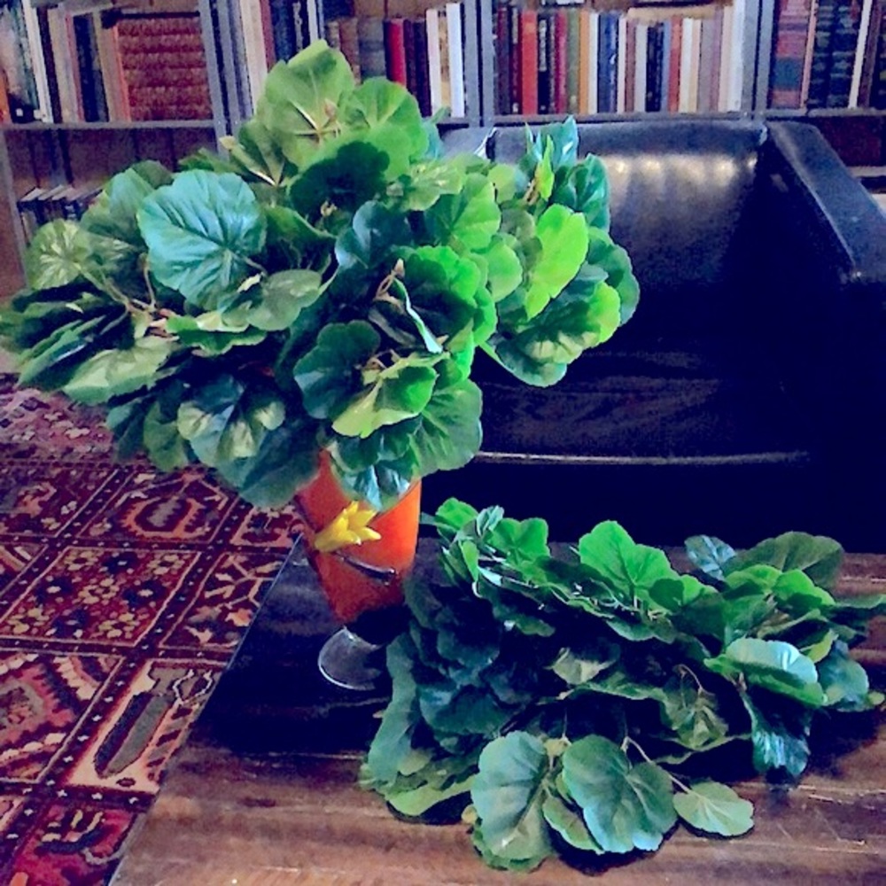 Faux floral: 12 large fiddle leaf greenery picks